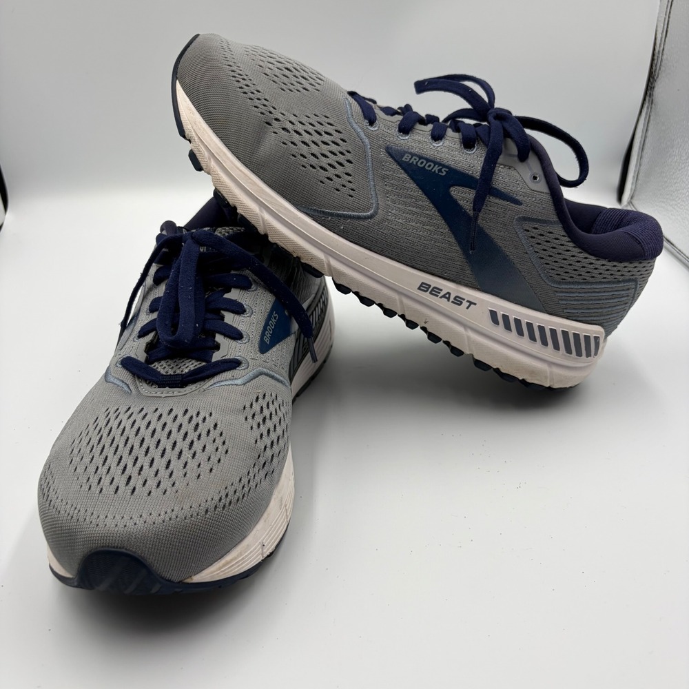 Brooks Running Shoes Mens 9 Extra Wide Grey Beast 20 Stability 1103274E491 4E